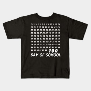 Funny 100th day of school teacher kids 100 days math numbers Kids T-Shirt